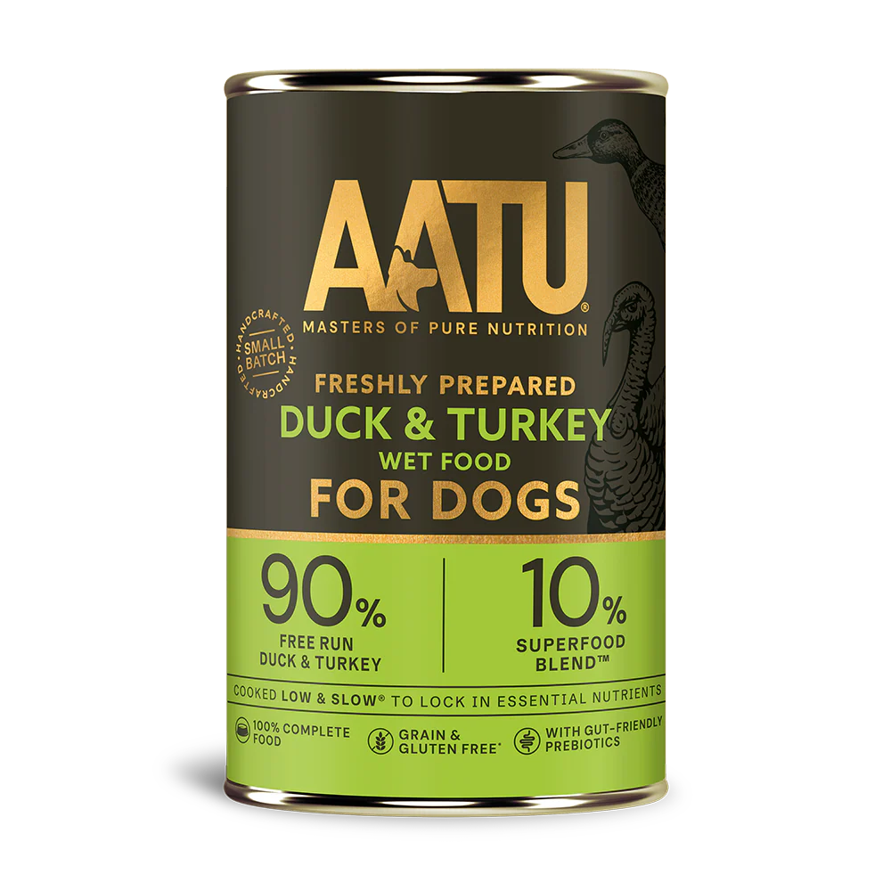 AATU Duck & Turkey Wet Dog Food 400g