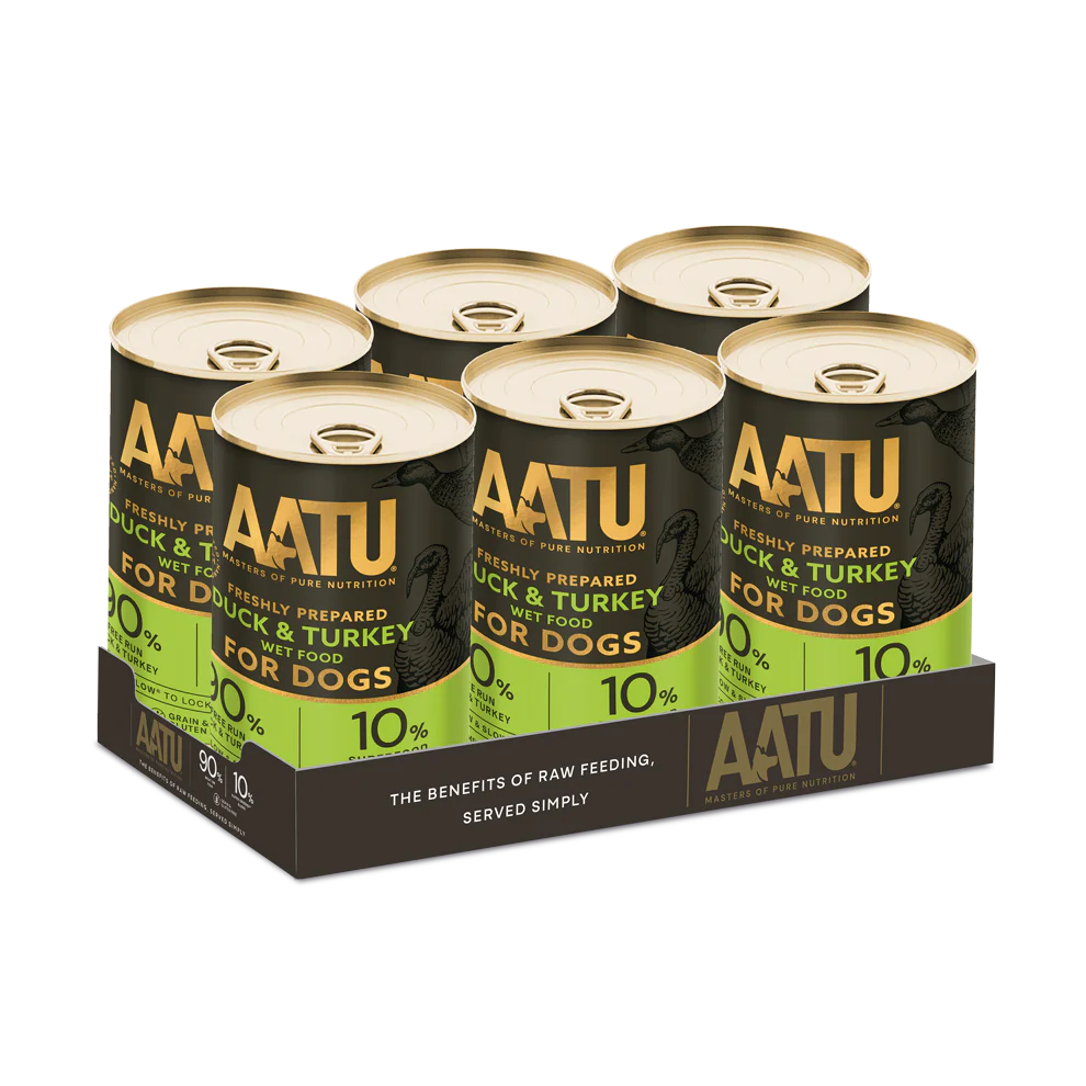 AATU Duck & Turkey Wet Dog Food 400g
