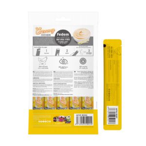 Fedem Cat Creamy Treats – Chicken Flavour with Egg Yolk