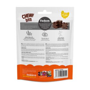 Fedem Chewy Bits for Cats – Oven Roasted Chicken Flavour 55g