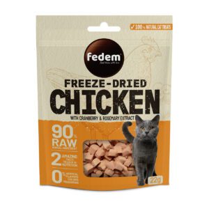 Fedem Freeze-Dried Cat Treat – Chicken & Cranberry 22g