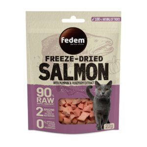 Fedem Freeze-Dried Cat Treat – Salmon & Pumpkin 22g