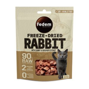 Fedem Freeze-Dried Cat Treat – Rabbit & Carrot 22g