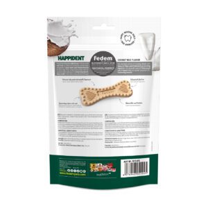 Fedem Happident Petite Dog Treats – Coconut Milk Flavour 144g(18pcs)