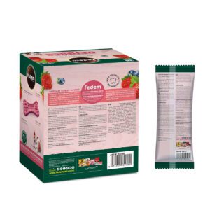 Fedem Happident Regular Dog Treats – Berries Flavour 20g x 48pcs