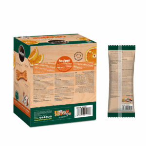 Fedem Happident Regular Dog Treat – Orange Flavour 20g x 48pcs