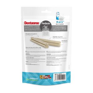 Fedem Dentagree Petite Dental Stix For Puppy – Milk Flavour 80g (11 pcs)