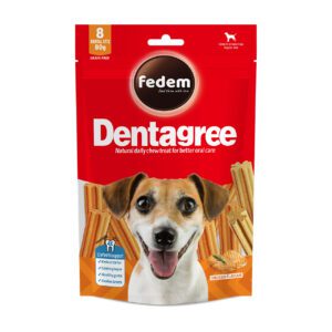 Fedem Dentagree Regular Dental Stix for Dogs – Chicken Flavour 80g (8 pcs)