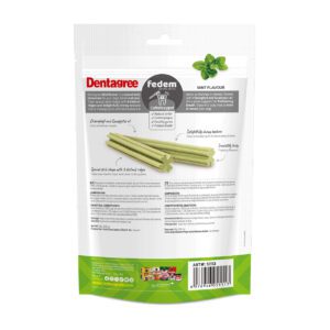 Fedem Dentagree Regular Dental Stix for Dogs – Mint Flavour 80g (8 pcs)