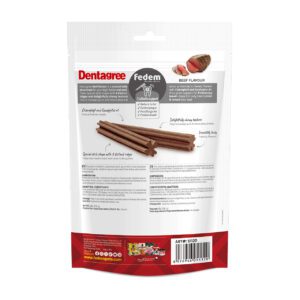 Fedem Dentagree Regular Dental Stix for Dogs –Beef Flavour 80g(8 pcs)