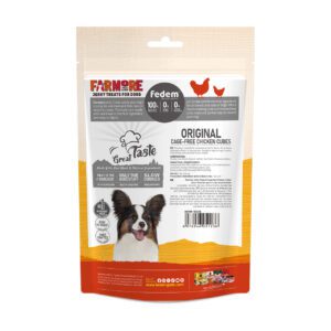 Fedem Farmore Jerky for Dogs – Original Cage-Free Chicken Cubes 75g