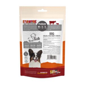 Fedem Farmore Jerky for Dogs – BBQ Grass-Fed Beef Strips 75g