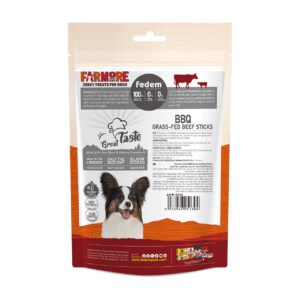 Fedem Farmore Jerky for Dogs – BBQ Grass-Fed Beef Sticks 75g
