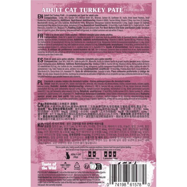 Taste of the Wild Adult Cat Turkey Patê – 85g