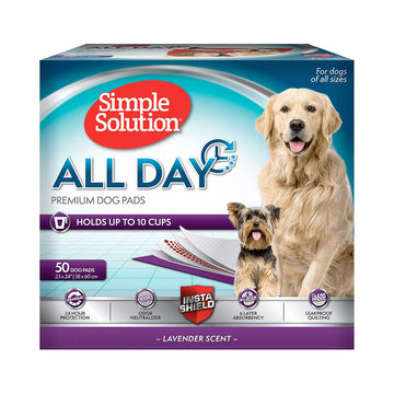 Simple Solution All Day 6-Layer Premium Dog Pads, 23 x 24 in (Pack of 50)