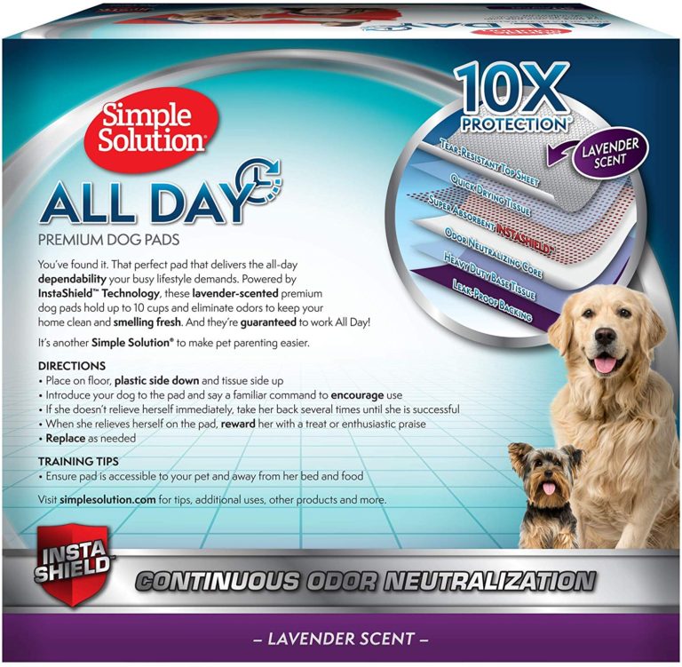 Simple Solution All Day 6-Layer Premium Dog Pads, 23 x 24 in (Pack of 50)