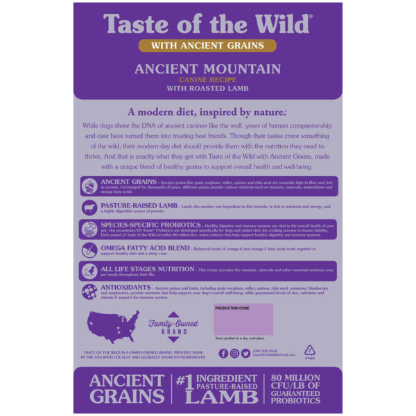 Taste of the Wild: Ancient Mountain Canine Recipe