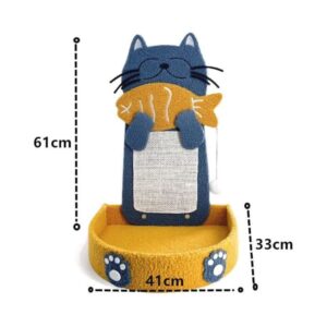 Cozy Paws Fish Shape Cat Scratching Board With Sisal Rope and Scratching Pad