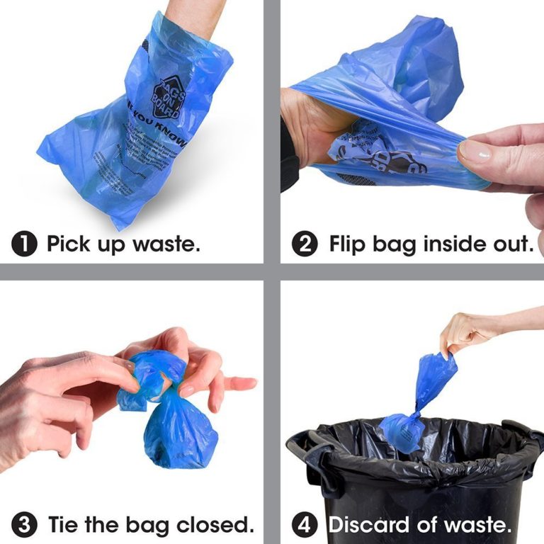 Bags on Board Dispenser Bone Blue(30 bags)