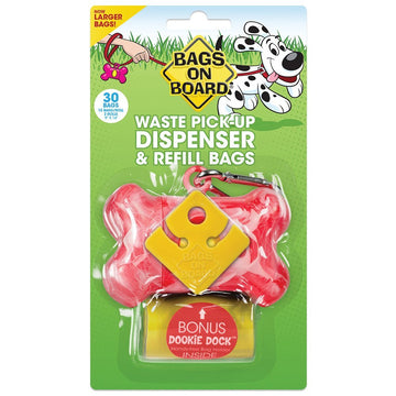 Bags on Board Dispenser Bone Pink(30 bags)