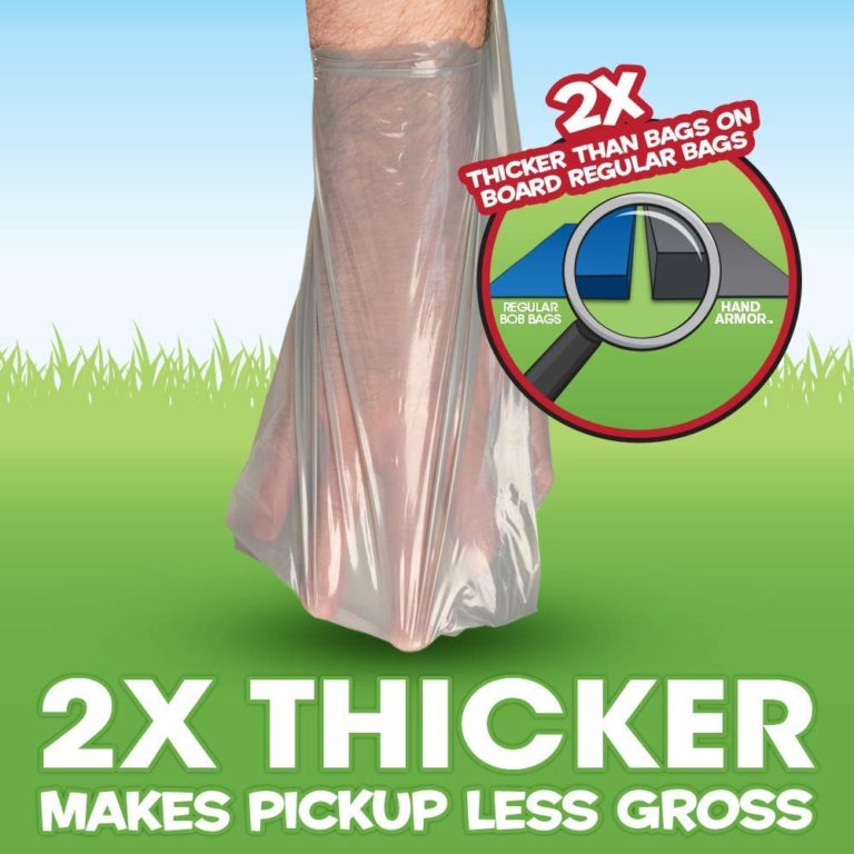 Bags on Board Hand Armor with Extra Thick Pick Up Bags (100bags)