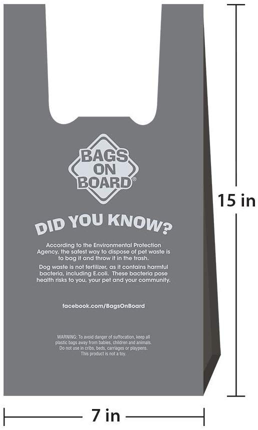 Bags on Board Hand Armor with Extra Thick Pick Up Bags (100bags)