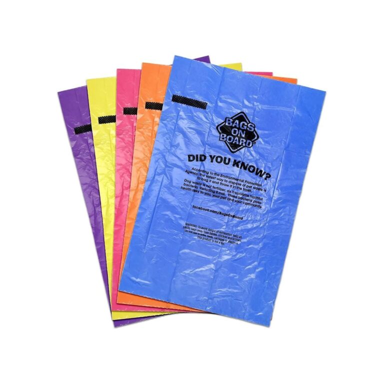 Bags On Board Rainbow Dog Poop Bags – 140 Bags
