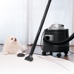 Shernbao Vaccum Cleaner With a Foot Pedal And Self Cleaning Pet Brush Kit