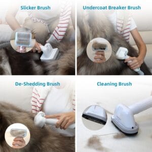 Shernbao Vaccum Cleaner With a Foot Pedal And Self Cleaning Pet Brush Kit