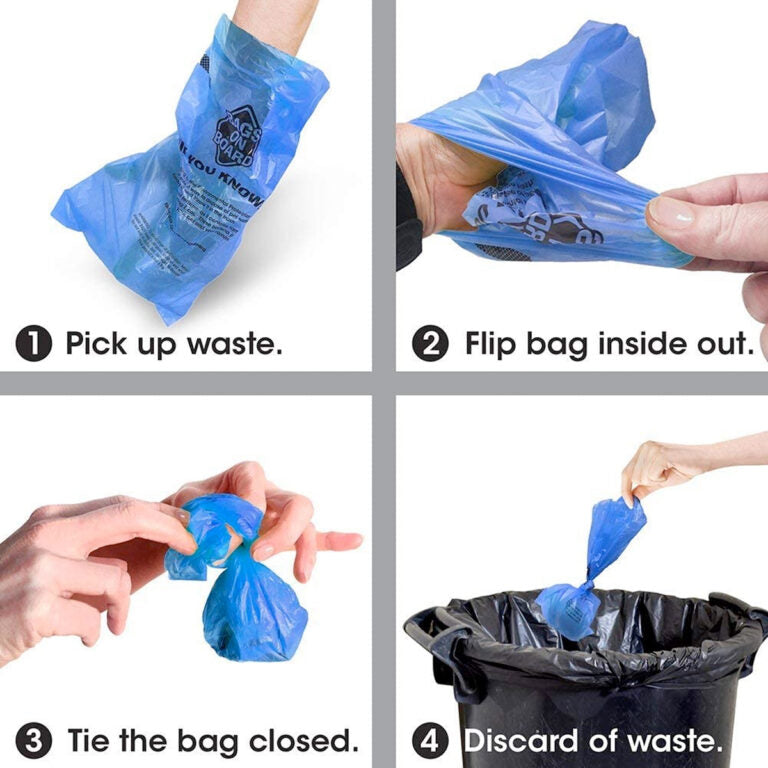 Bags on Board Refill Bags – Blue – 140 bags (10×14)