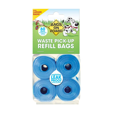 Bags on Board Refill Bags – Blue 60 bags (4×15)