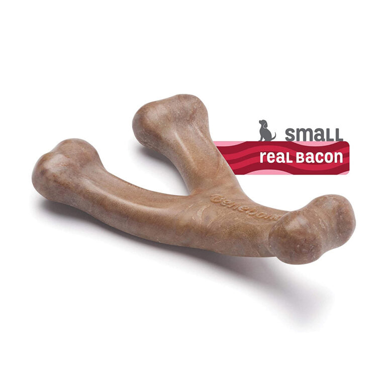 Benebone Puppy Wishbone Dog Chew Toy – Bacon