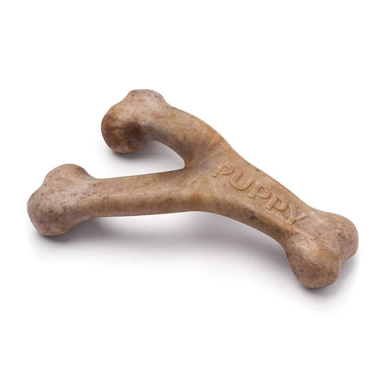 Benebone Puppy Wishbone Dog Chew Toy – Bacon