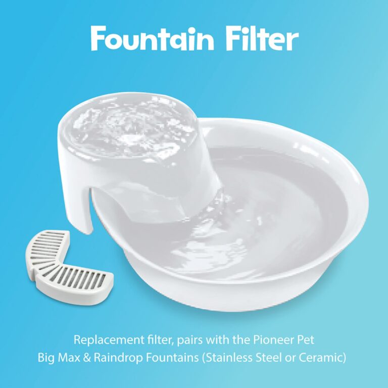 Pet Pioneer Big Max Ceramic Pet Drinking Fountain 128oz (White)