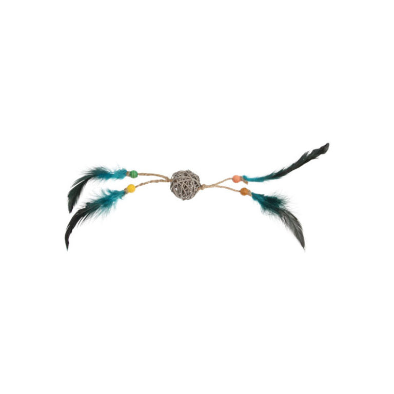 GiGwi Eco Line Catch Scratch with Rattle Wood / Feather / Rattan