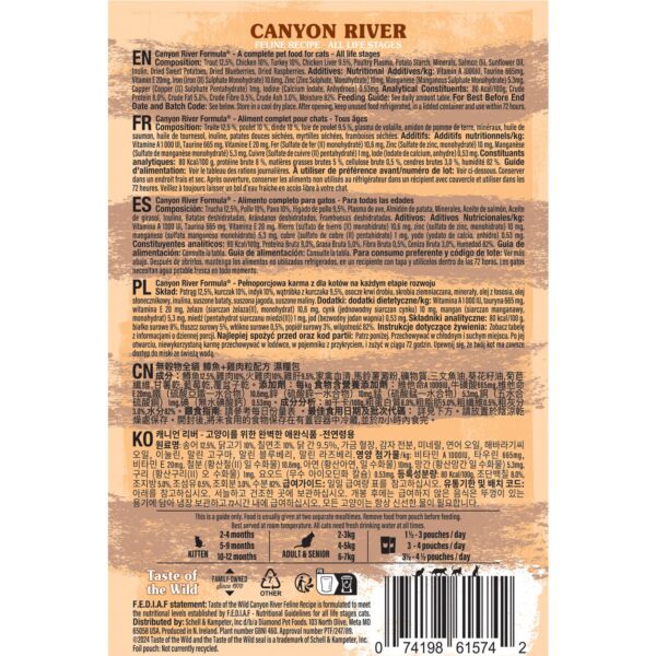 Taste of the Wild Canyon River Cat Pouch Chunks in Gravy – 85g