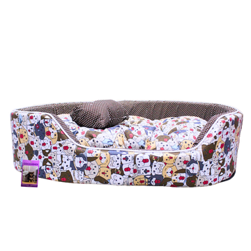 Coco Kindi Oval Washable Cotton Pet Bed – Size 3