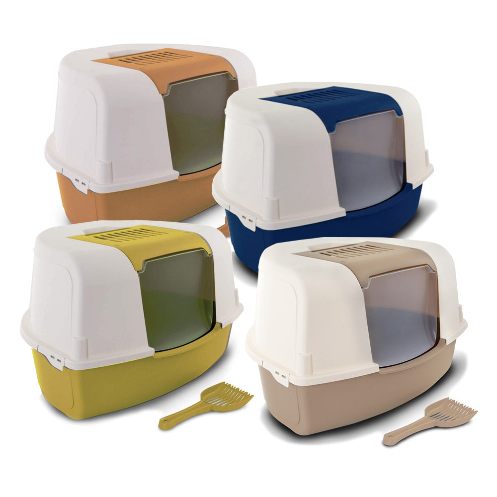 Bergamo Toilet Ariel Corner Litter Tray and Scoop