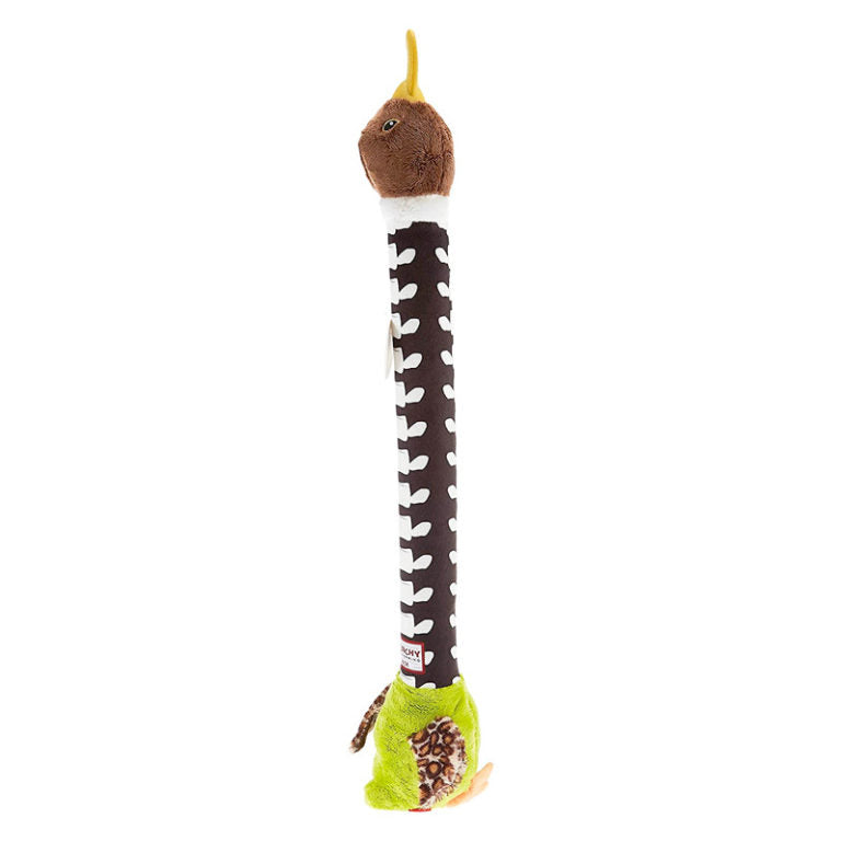 GiGwi Crunchy Neck Duck with Bone & Squeaker Large -Yellow/green
