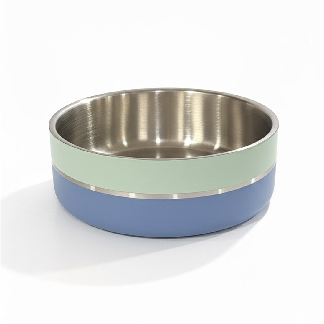 Saluki Stainless Steel Double Wall Dog Bowls – Two Tone