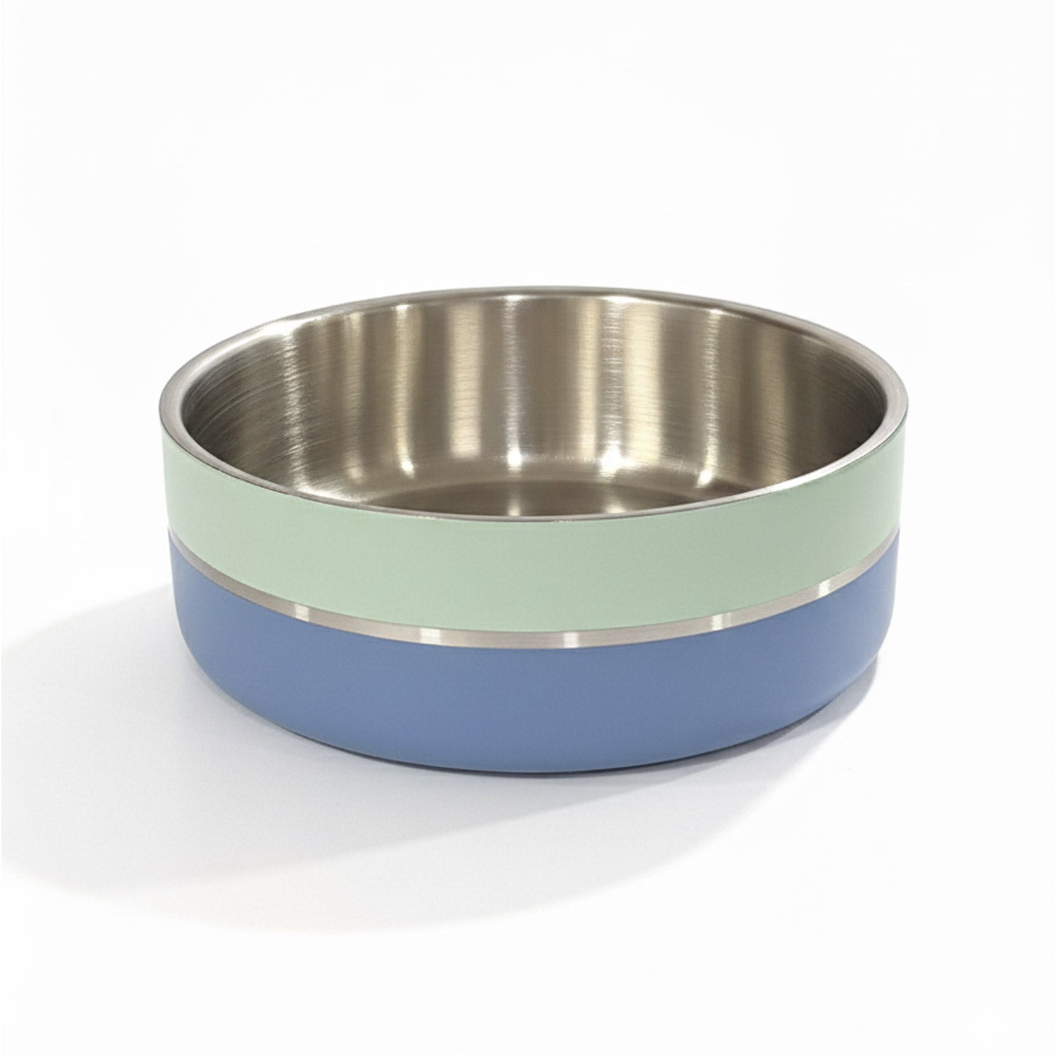 Saluki Stainless Steel Double Wall Dog Bowls – Two Tone