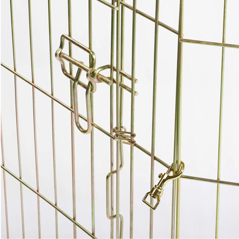 MidWest Foldable Exercise Pen With Door – Gold Zinc 48 inch