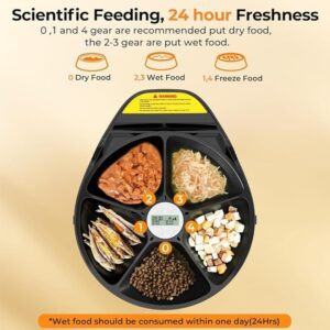 UBPet Smart Refrigerated 5 Meal Auto Pet Feeder F10