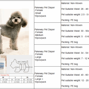 Pakeway Female Dog Pet Diaper - Extra Large