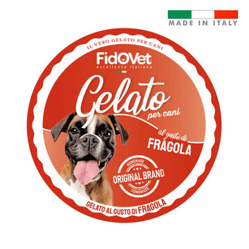 FidoVet Gelato Ice Cream for Dogs (Strawberry)