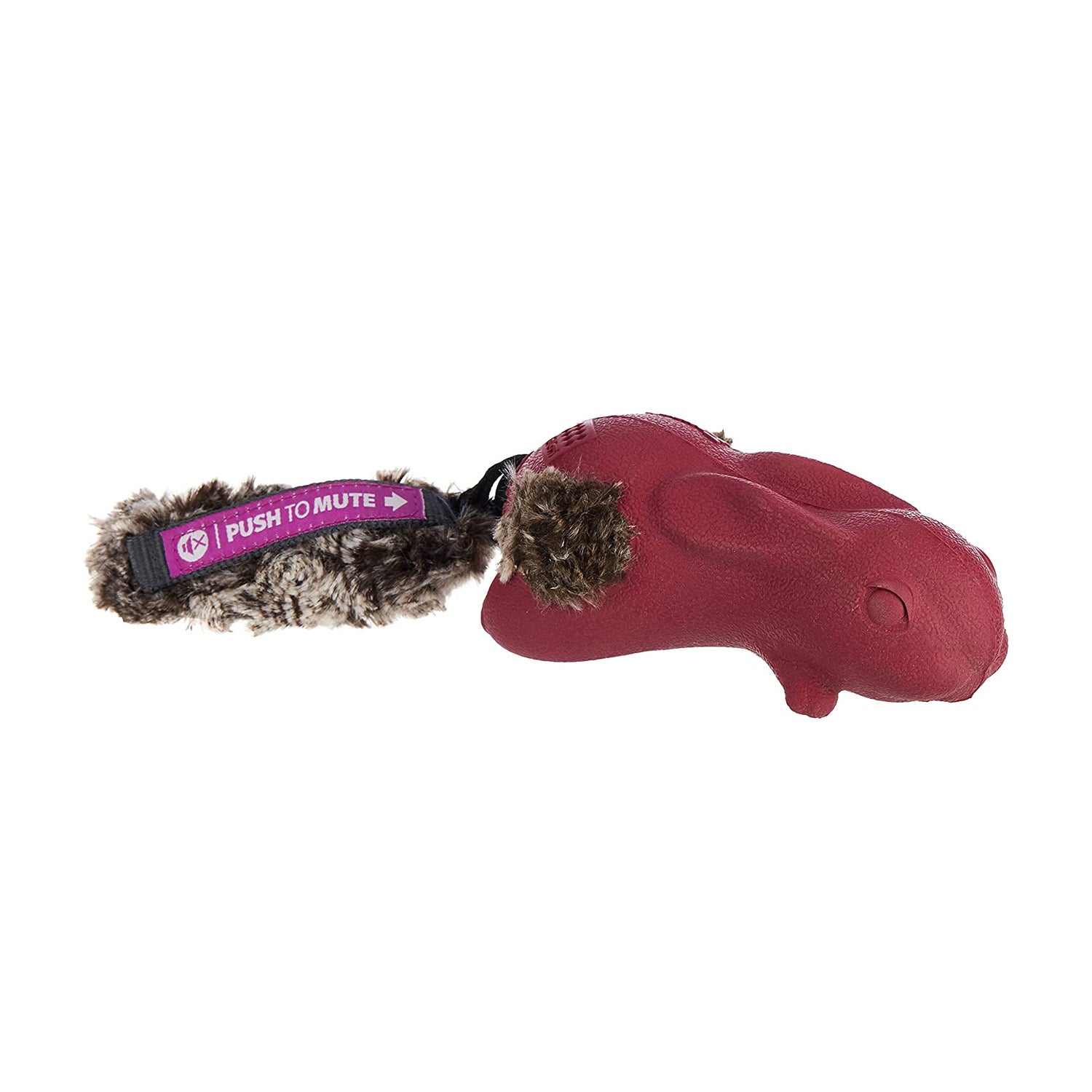 GiGwi Forestail Rabbit Push to Mute with Plush Tail (Purple)
