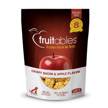 Fruitables Dog Treats Crispy Bacon & Apple Flavor 7oz