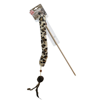 GiGwi Eco line Feather Teaser with crinkles and Slivervine Leaves