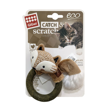 GiGwi Fox Catch & Scratch Eco line with Slivervine Ring