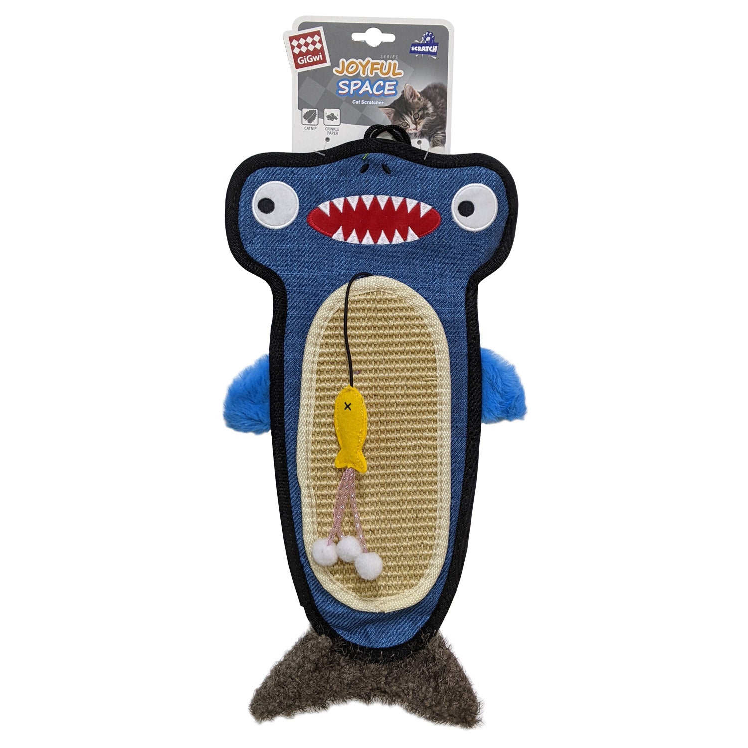 GiGwi Shark Cat Scratcher with Catnip